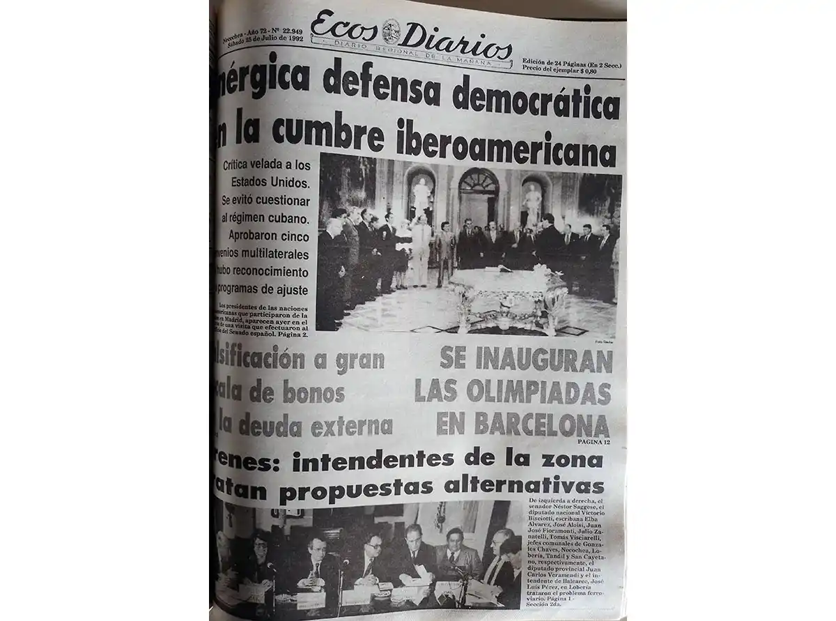 Domingo 26 de Julio de 1992