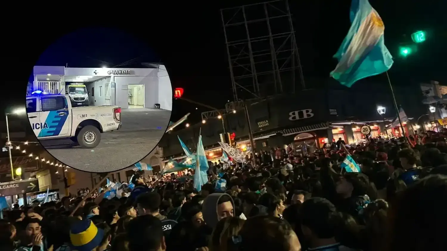 San Pedro: un baleado y 20 heridos en una noche de violencia tras el pase de Argentina a la final