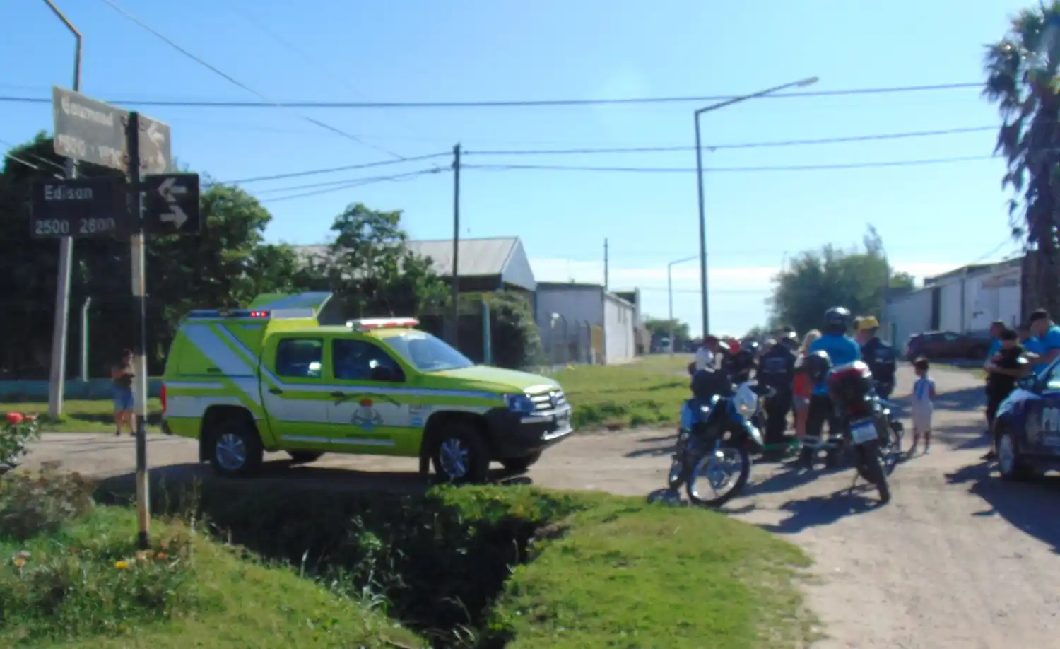 El siniestro fue en Edison y Goumond.