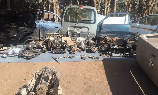 Desbaratan un desarmadero de autos que funcionaba en una casa de Del Viso