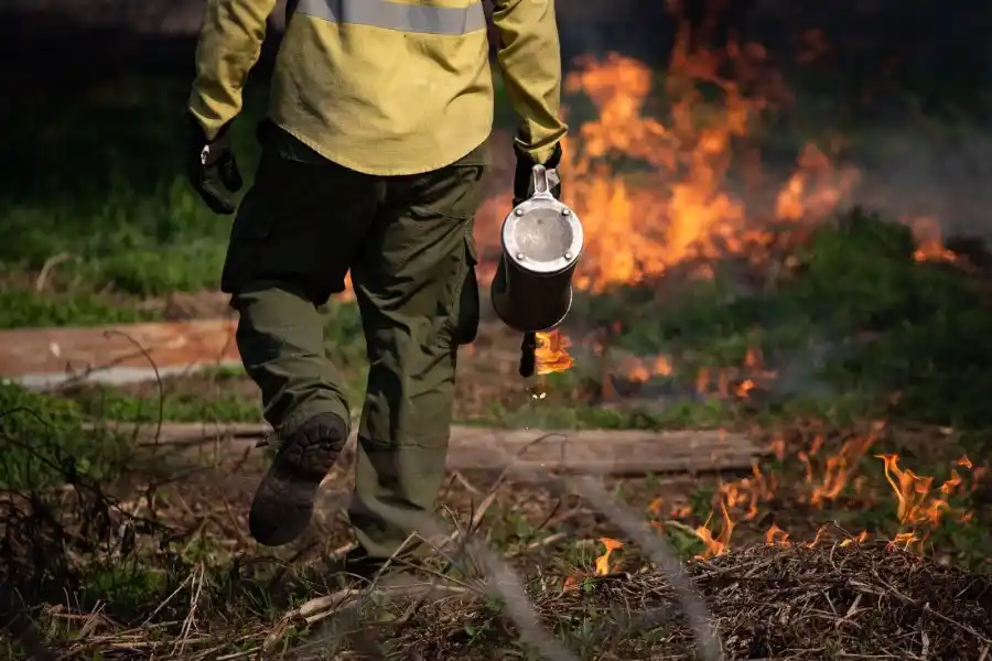 30 brigadistas de Santa Fe, junto a 5 de Entre Ríos, trabajaron desde el jueves- Prensa gobierno de Santa Fe