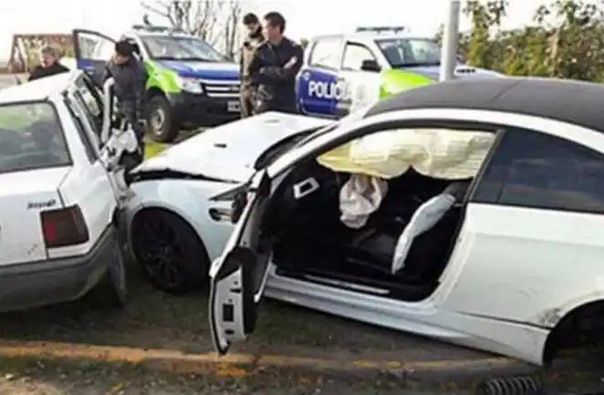 Un jugador de Boca quedó envuelto en un confuso accidente cuádruple 