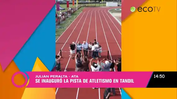 Se inauguró la pista de atletismo en Tandil