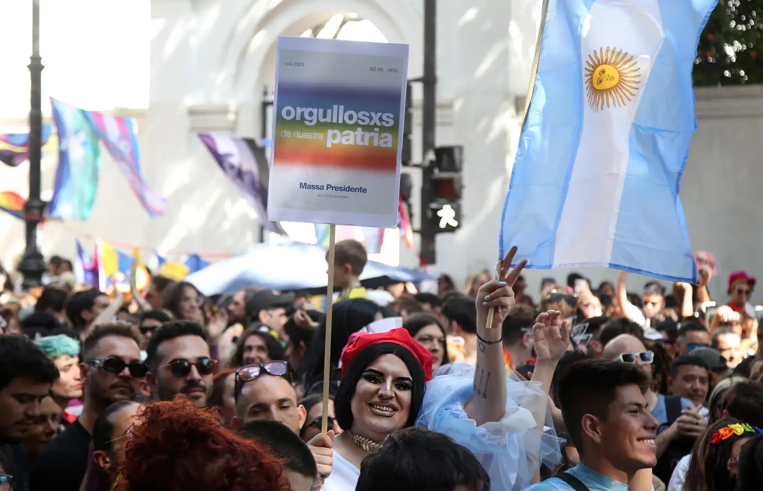 La Marcha del Orgullo fue masiva.