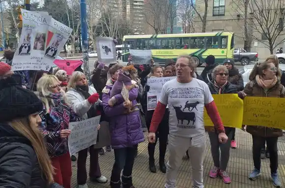 Manifestación en defensa de los derechos de los animales tras el asesinato de Rubio