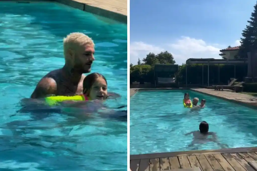 La China Suárez y sus hijos se divierten junto a Icardi