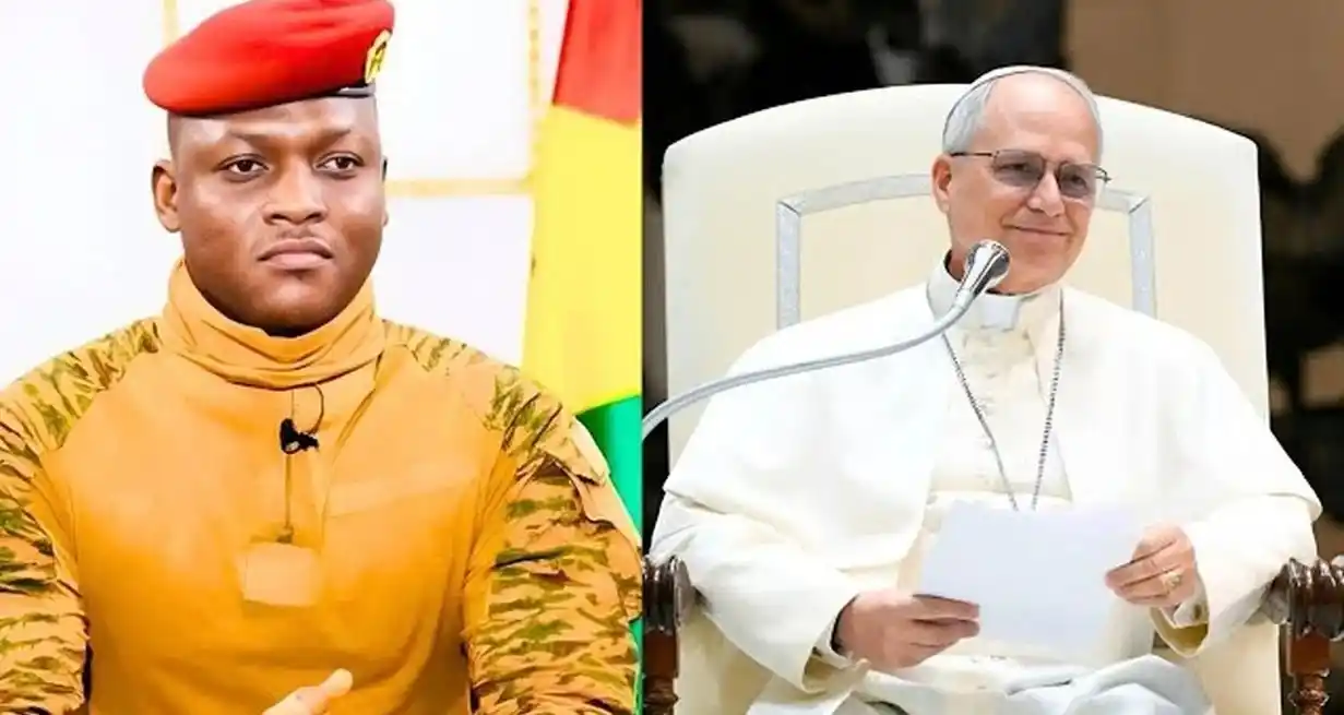 Uno de los videos falsos reproduce un supuesto mensaje de León XIV al presidente de facto burkinés Ibrahim Traoré.