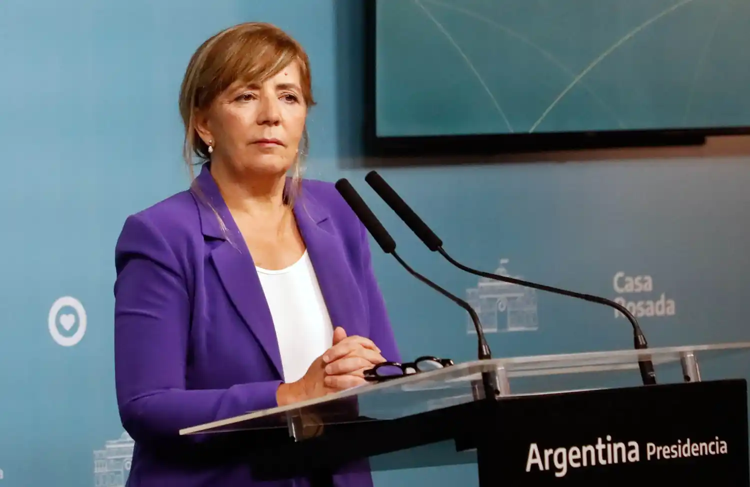 Gabriela Cerruti, portavoz presidencial.