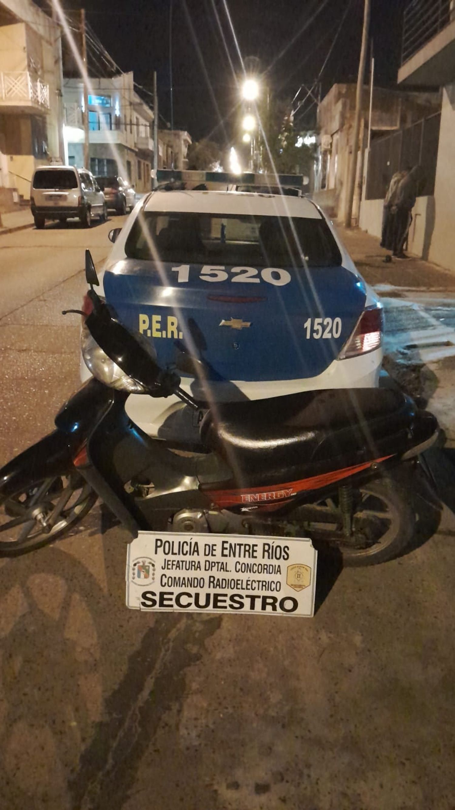 Personal del Comando Radioeléctrico logró interceptar a ladrones de moto