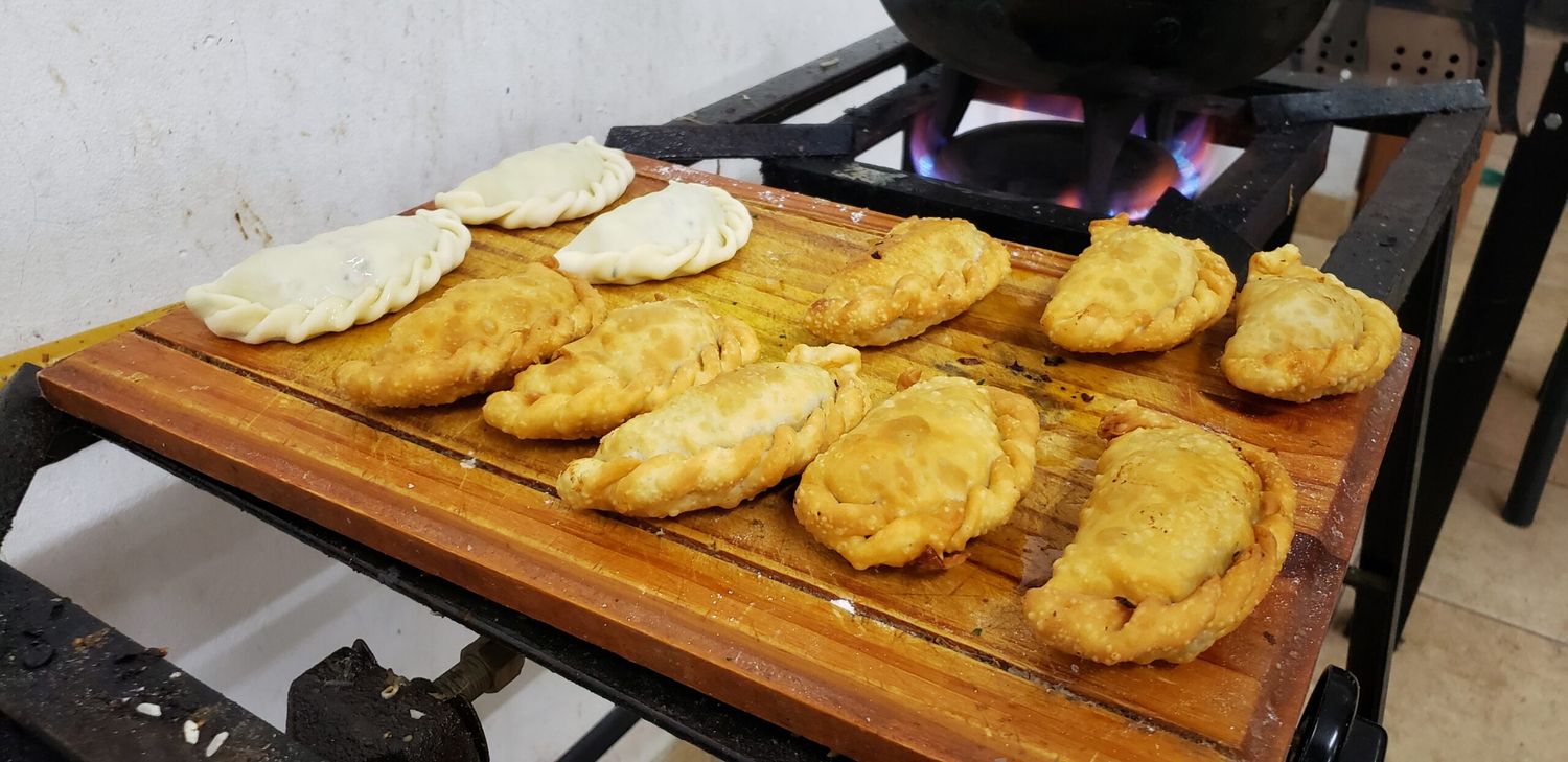 Empanadas de pescado, fritas