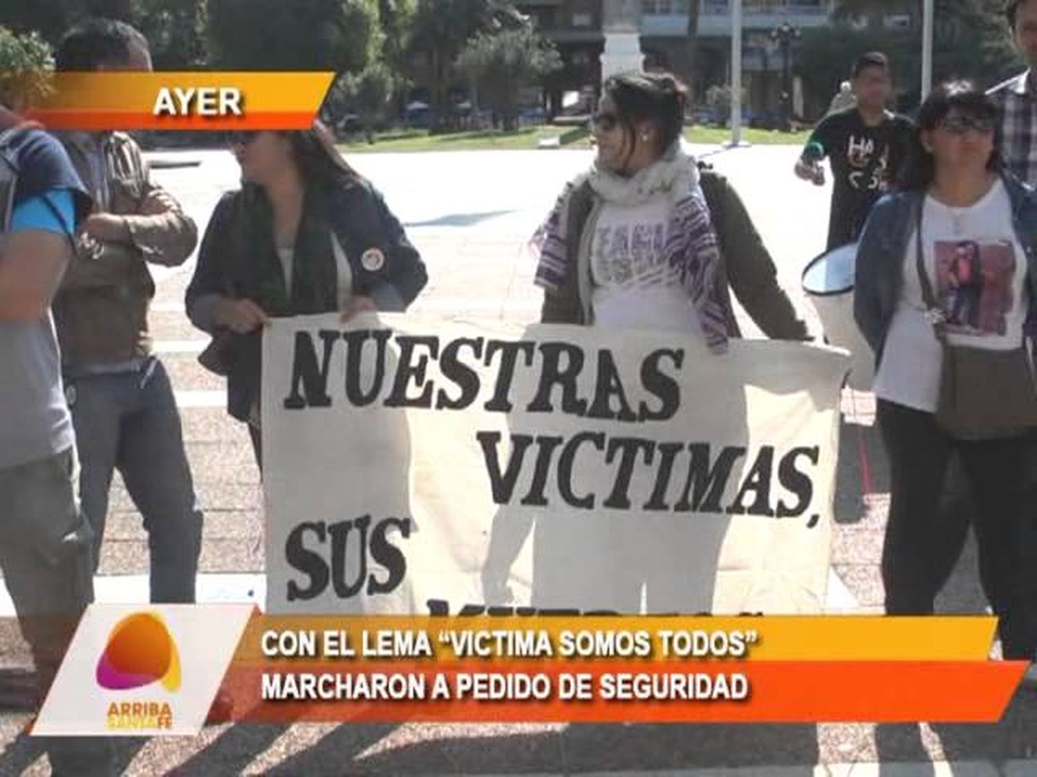 Con el lema “Víctimas somos todos” marcharon en reclamo de seguridad