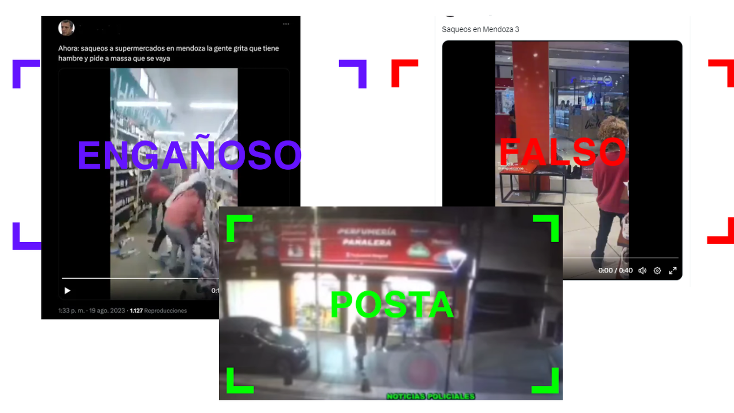 Circulan videos sobre saqueos: cuáles son verdaderos y cuáles falsos