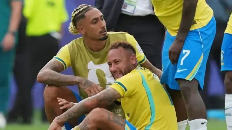 Video: el llanto desgarrador de Neymar tras la eliminación de Brasil contra Noruega en el Mundial