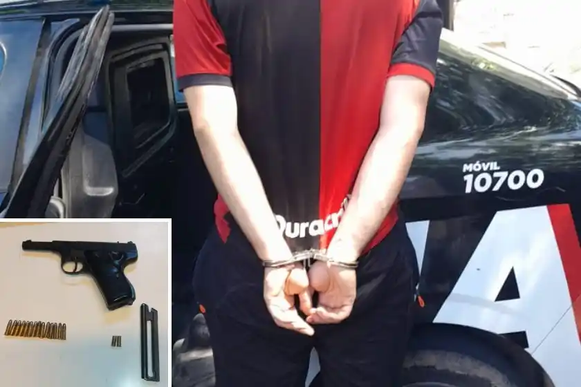 Disparó tiros al aire en barrio Belgrano, confesó ante la policía y fue detenido