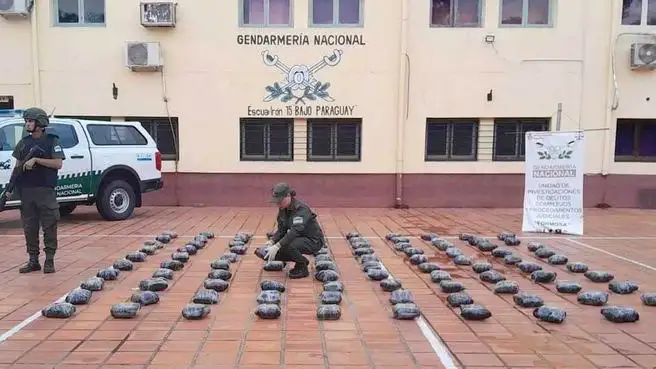 Gendarmería secuestró más de 104 kilos 
de marihuana en 2 operativos clave
