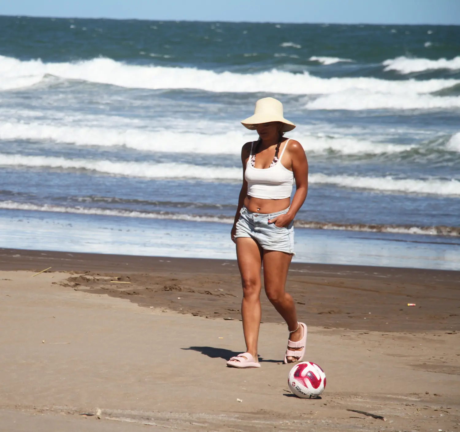 Caminata por la playa