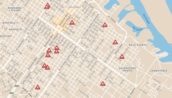 Mapa de baches: reportá las calles intransitables y reclamá para que las arreglen o las mejoren