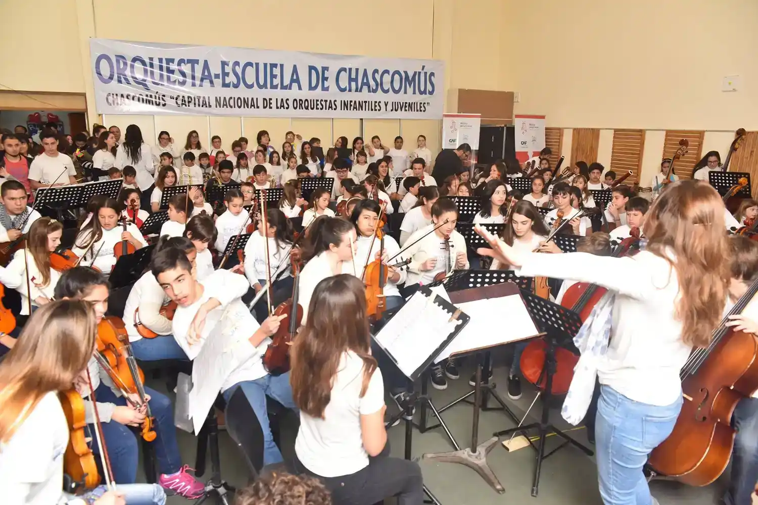 La Orquesta Escuela de Chascomús impulsa una campaña solidaria para finalizar una nueva aula