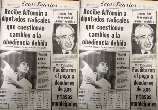 Martes 2 de junio de 1987