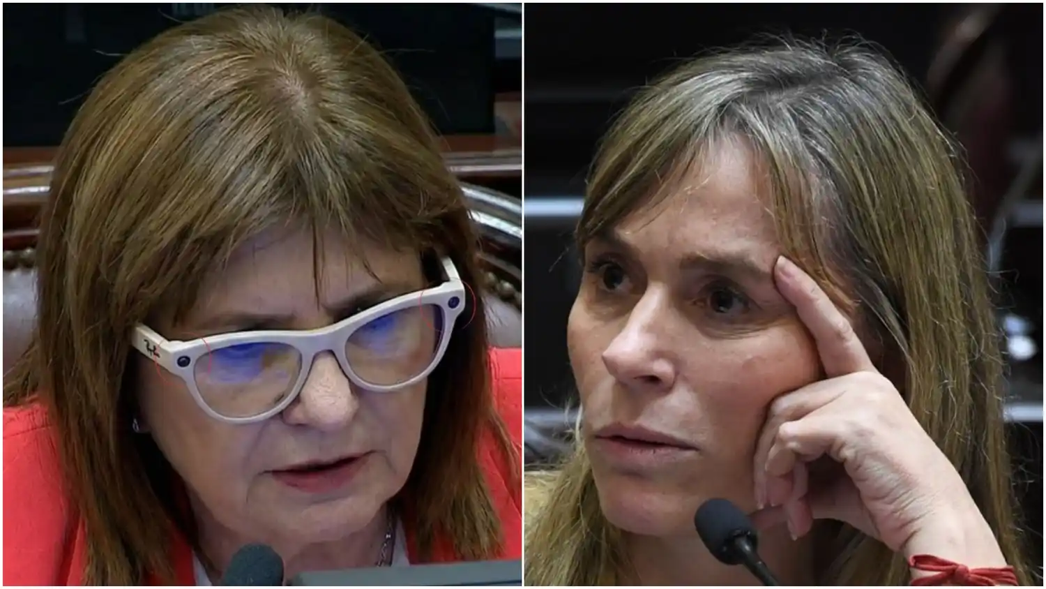 Bullrich usó lentes que filman y escuchan audios en el Senado y Di Tullio lanzó: "Te soplan todo lo que tenés que decir"