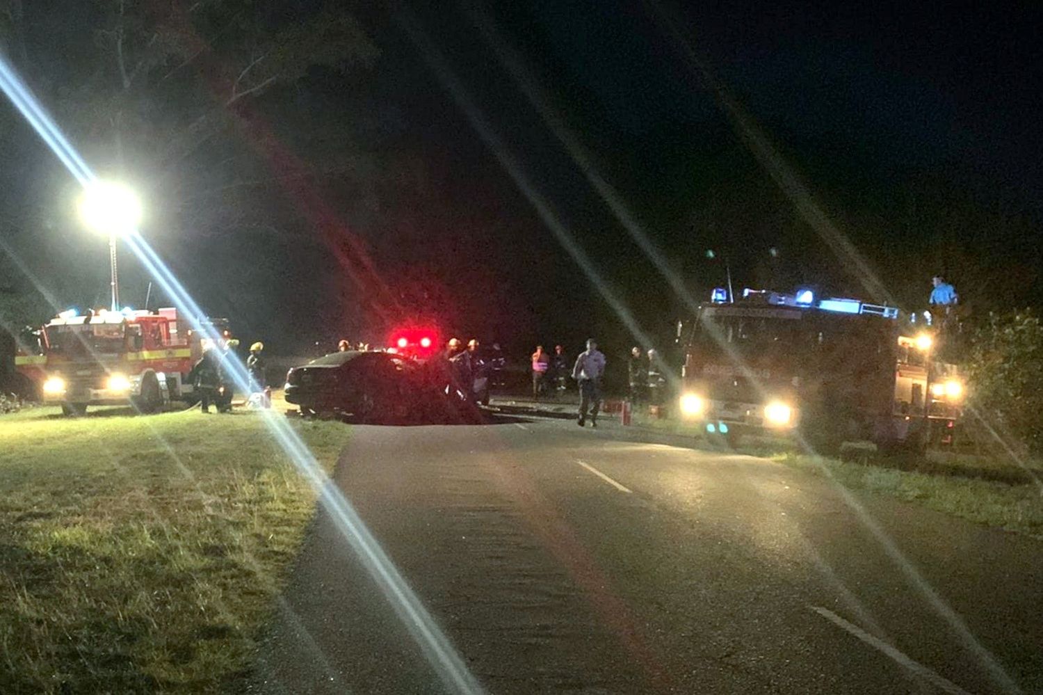 El accidente ocurrió a la altura del Km 38 de la ruta 73 (FOTO: La Nueva Radio Suárez).