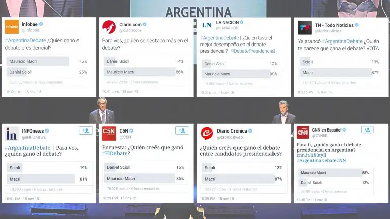 Las encuestas de los medios nacionales: ¿quién ganó el debate?