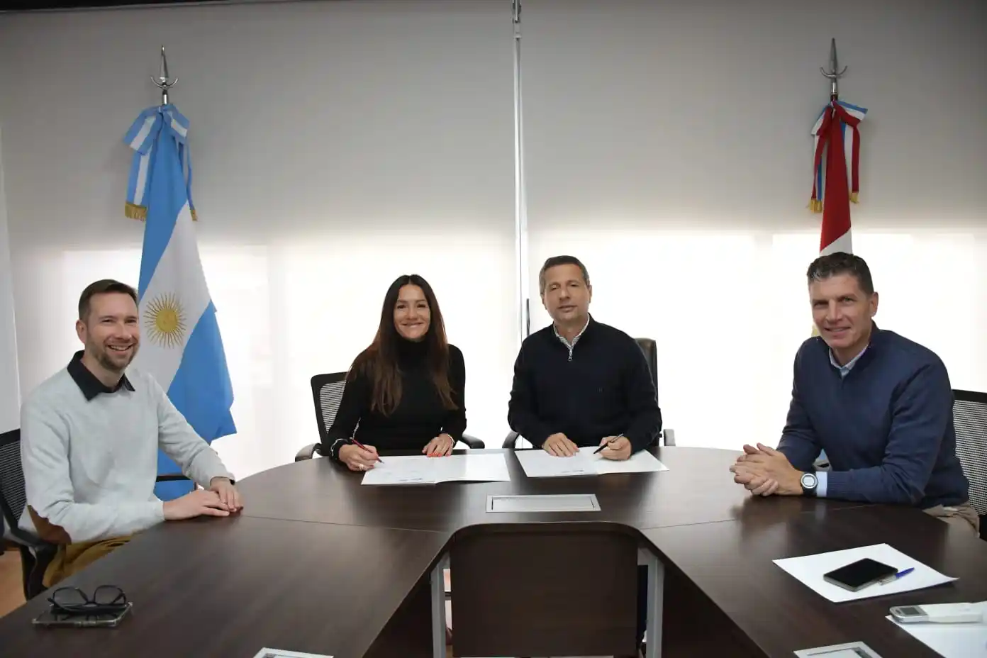 El intendente Bernarte firmó el convenio con autoridades de la UNVM