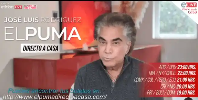 Estos son los horarios del concierto de El Puma.