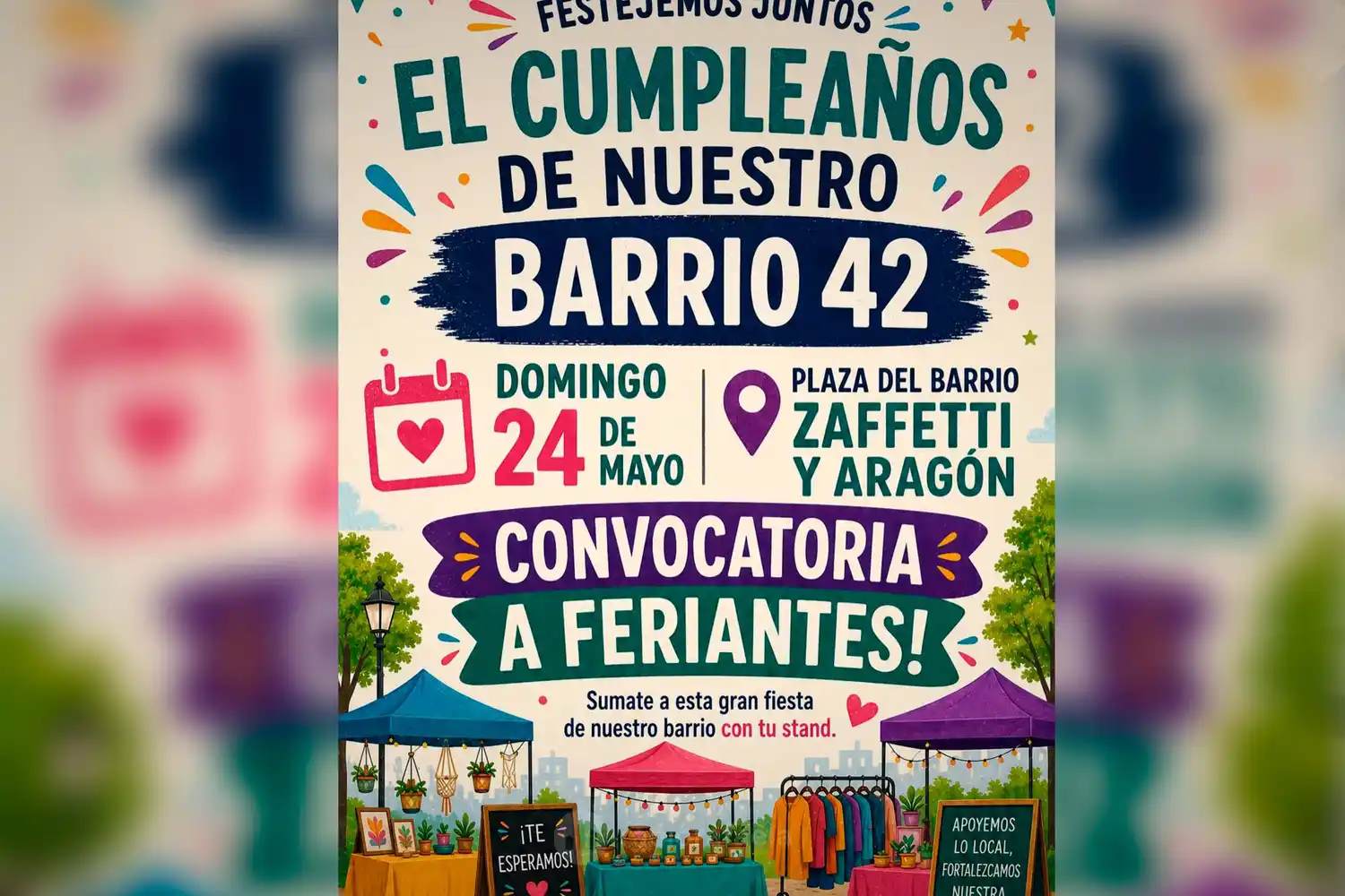 ¿Qué habrá este domingo en Rafaela? El Barrio 42 organizará un gran evento vecinal