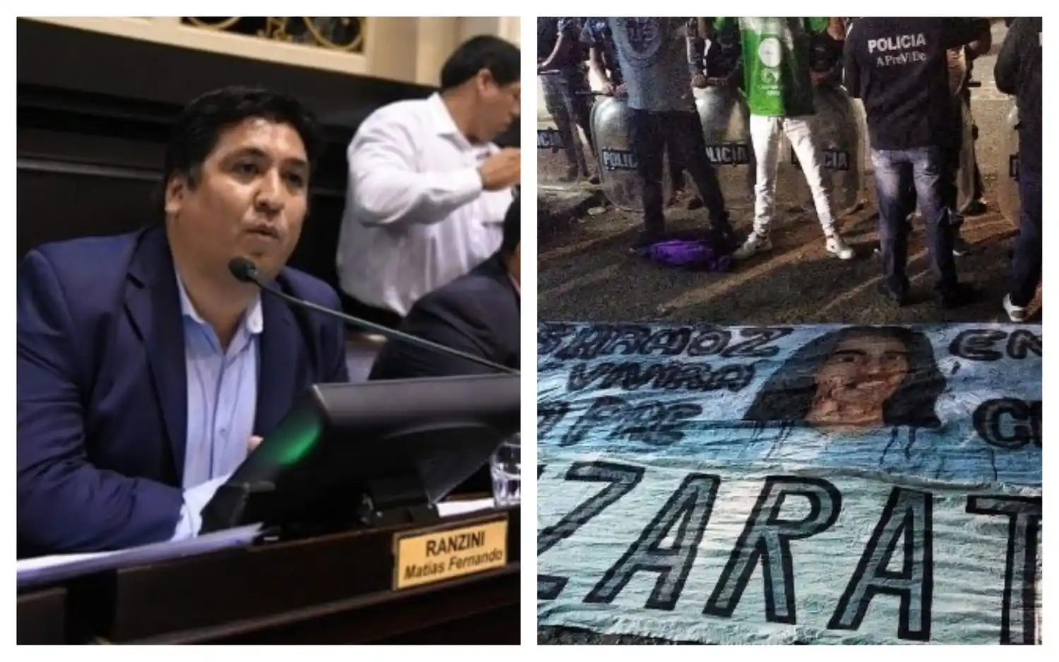 Diputado de Zárate celebró la detención de barras de Villa Dálmine con banderas de CADU 