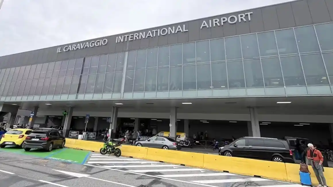El incidente ocurrió en el aeropuerto de Milán Bérgamo, en el norte de Italia, como se muestra en una foto de archivo de 2024.
