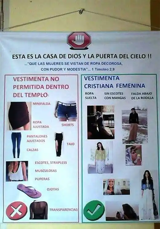 Lima: Sacerdote prohíbe que mujeres usen jeans o calzas