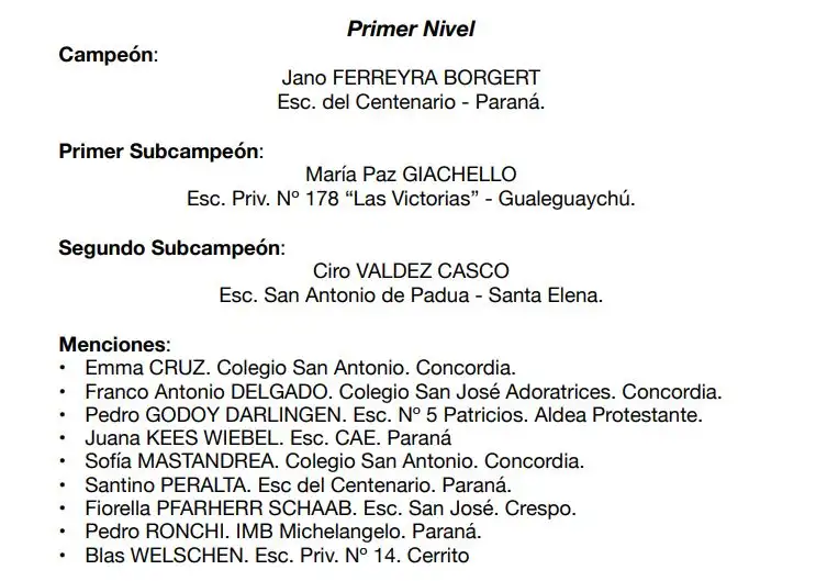Exitosa olimpíada provincial de matemática “Ñandú”