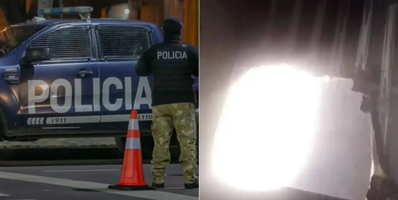 Aprovechando que la camioneta estaba en un semáforo se dejó caer en el hueco que había en el piso de 40 o 50 cm.