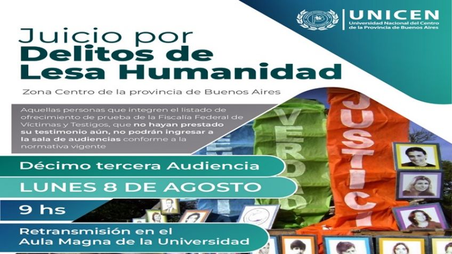 Retoma el debate oral y público por el Juicio "La Huerta"