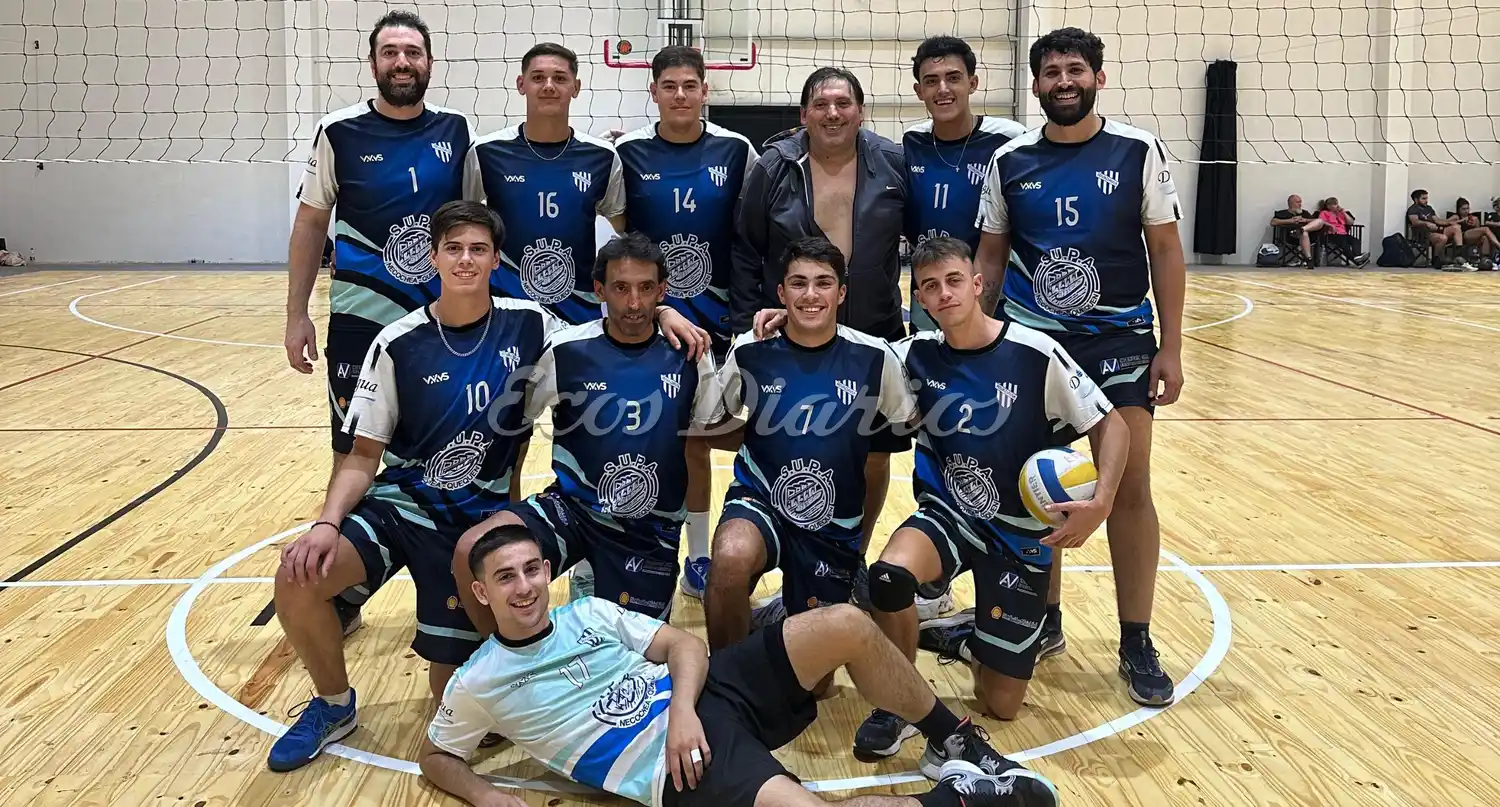 El elenco de Rivadavia en instalaciones del gimnasio de EDAL de Tandil