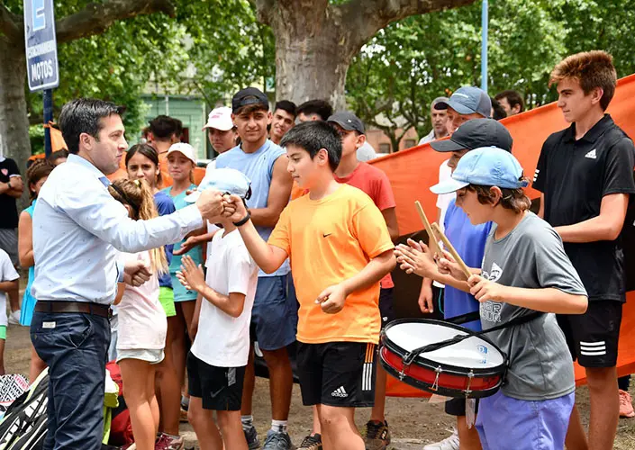 Parque. Rojas defendió proyecto deportivo