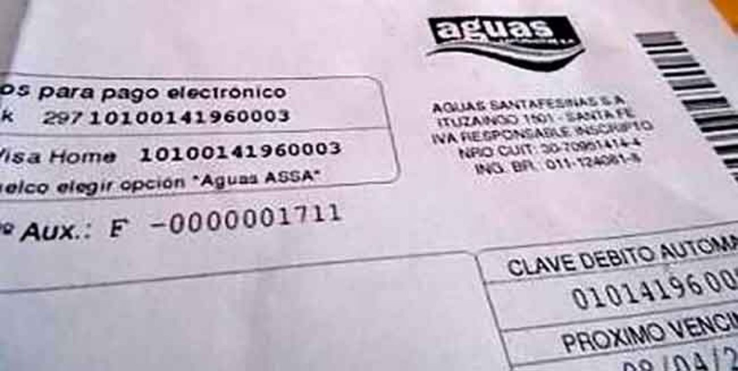 Agua salada: las boletas del servicio llegan con aumentos de hasta el 190% en Santa Fe