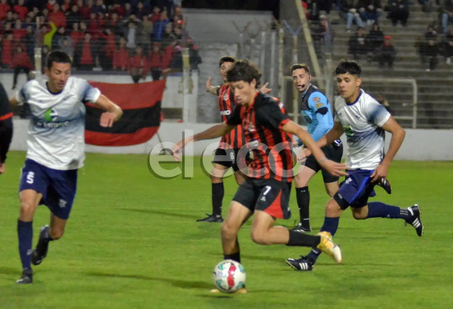 Guillermo Cardoso, Mateo Gourriet y Lucio Fernández; protagonistas en el partido de ida.