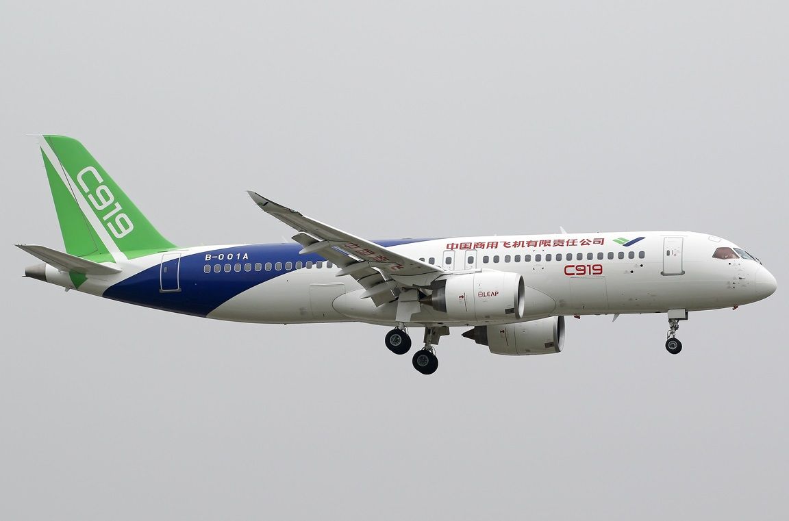 COMAC C919: el rival chino de Airbus y Boeing en el segmento de pasillo único, más cerca de despegar