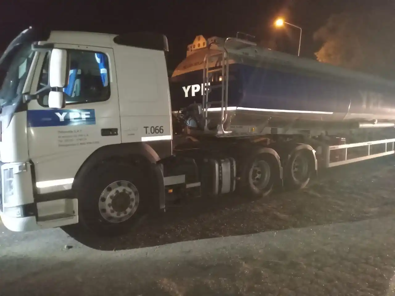 El camión fue secuestrado.