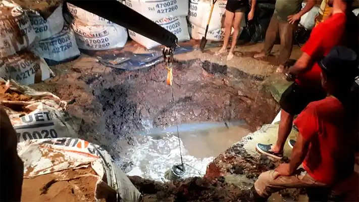 Colón estuvo más de un día sin agua por la rotura de un caño