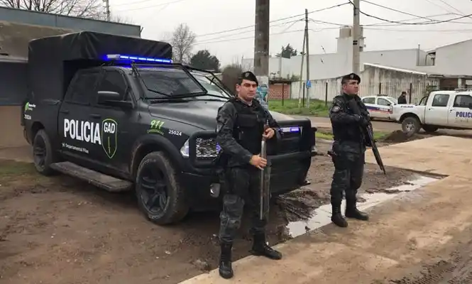 Participaron efectivos de las comisarías de Pilar, Policía Local, Móviles de la Guardia Urbana del Municipio y uniformados del GAD.