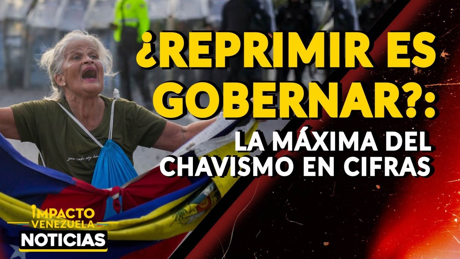 ¿REPRIMIR ES GOBERNAR?: la máxima del chavismo en cifras - VIDEO