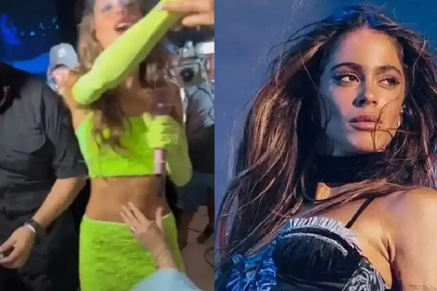 Insolito: una fanática le tocó el ombligo a Tini Stoessel y su reacción se volvió viral