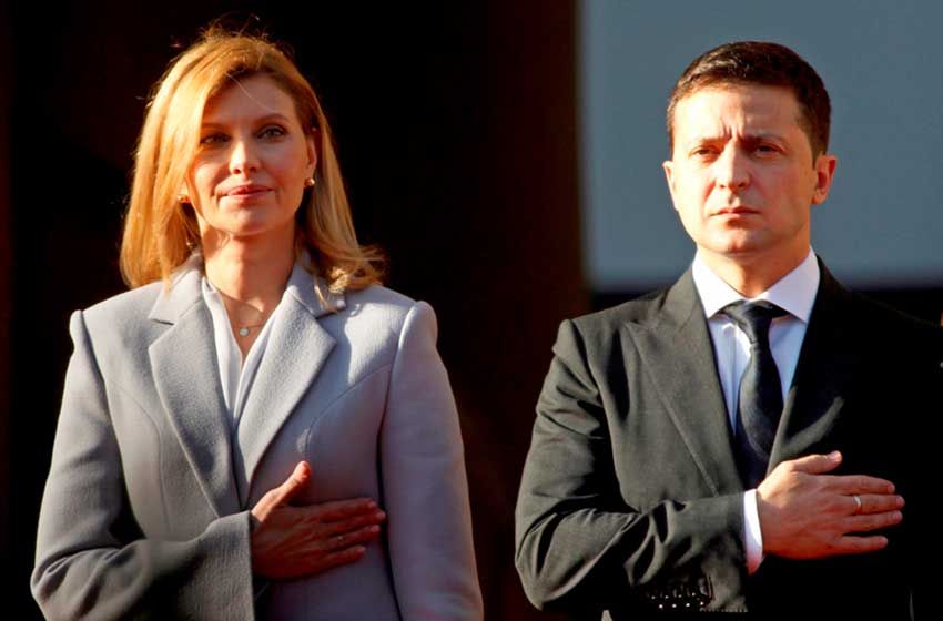 Internan a la primera dama de Ucrania por una neumonía bilateral por coronavirus
