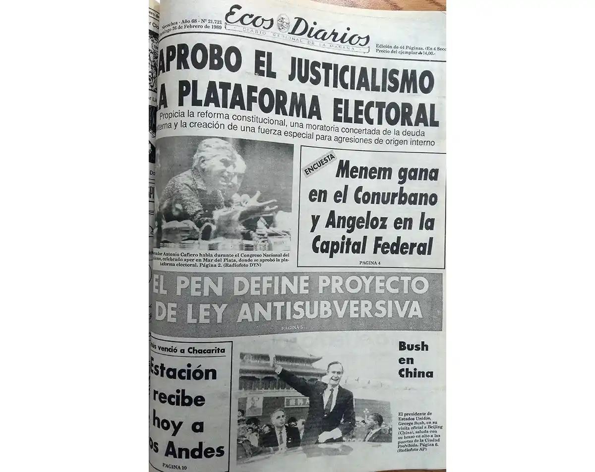 Domingo 26 de febrero de 1989