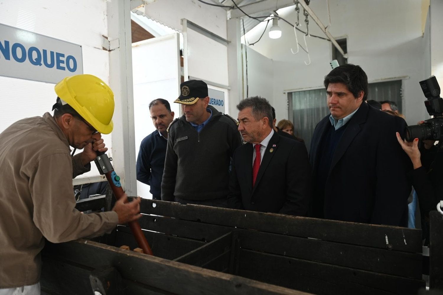 Con la presencia del Ministro de Seguridad, se inauguró oficialmente la sala de faena de la Unidad Penal Nº9