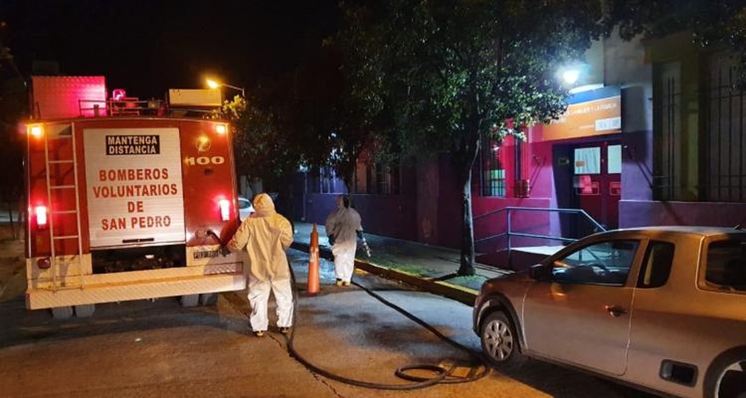 Coronavirus: Sigue la desinfección de calles y veredas en San Pedro y se añadieron las localidades