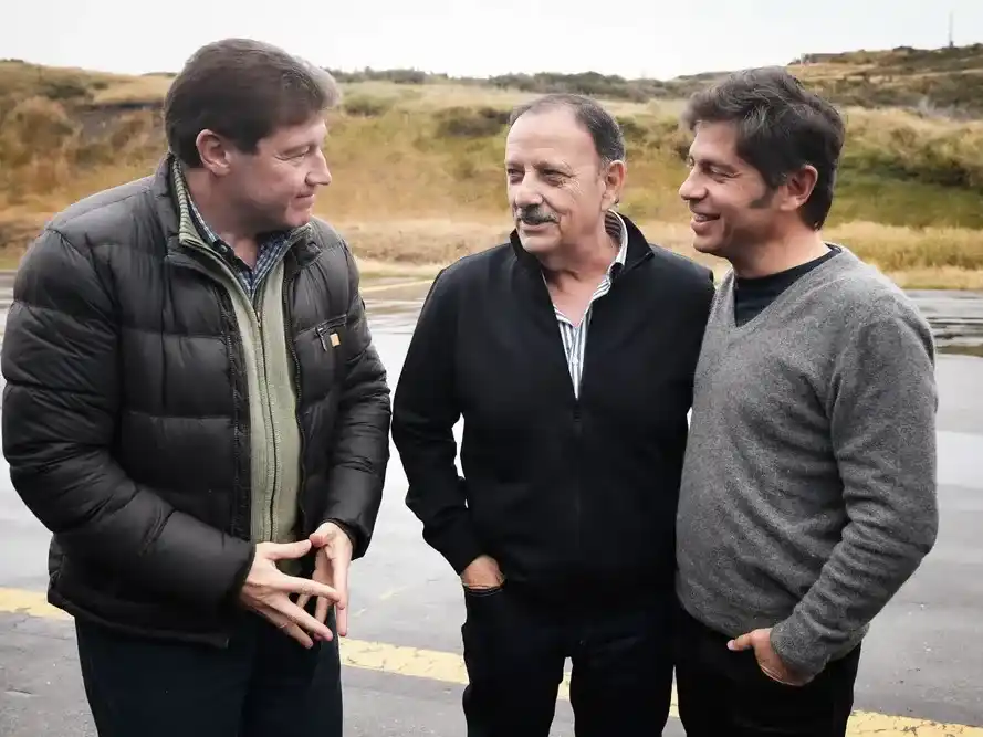 En el 44° aniversario de Malvinas, Kicillof estuvo con Quintela y Melella